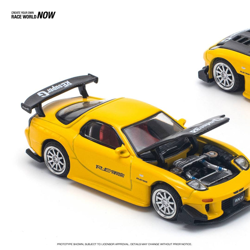 *PREORDER* Pop Race 1:64 Mazda RX-7 (FD3S) RE-Amemiya in Yellow