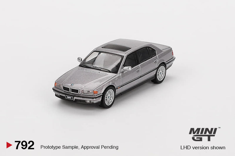 *PREORDER* MINI GT 1:64 BMW 750IL in Aspen Silver Metallic