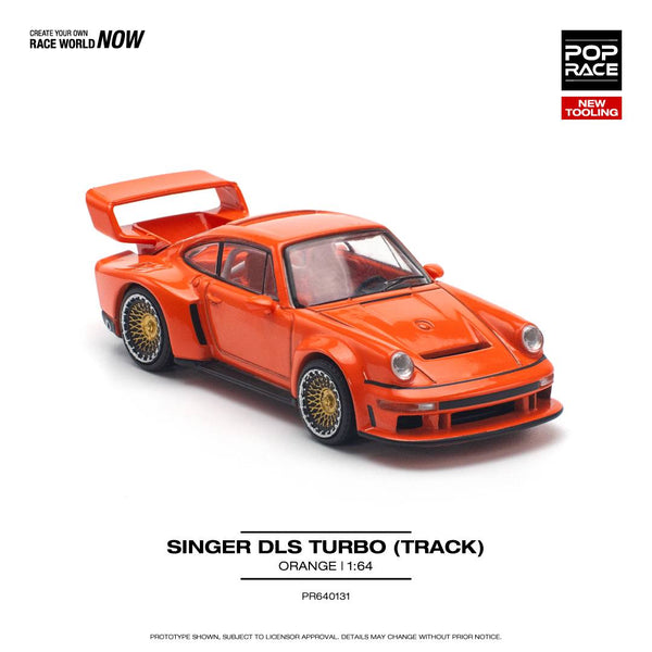 *PREORDER* Pop Race 1:64 Porsche Singer DLS Turbo (Track) in Orange