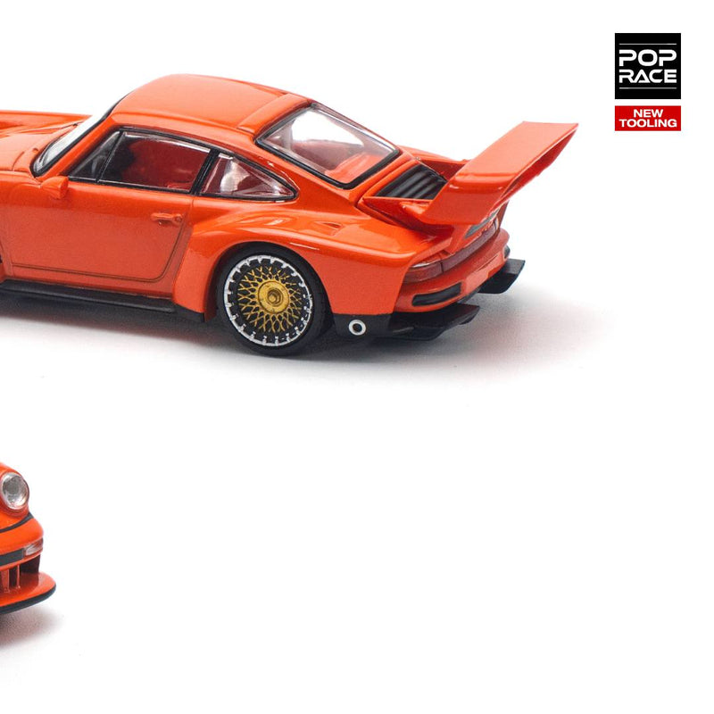 *PREORDER* Pop Race 1:64 Porsche Singer DLS Turbo (Track) in Orange