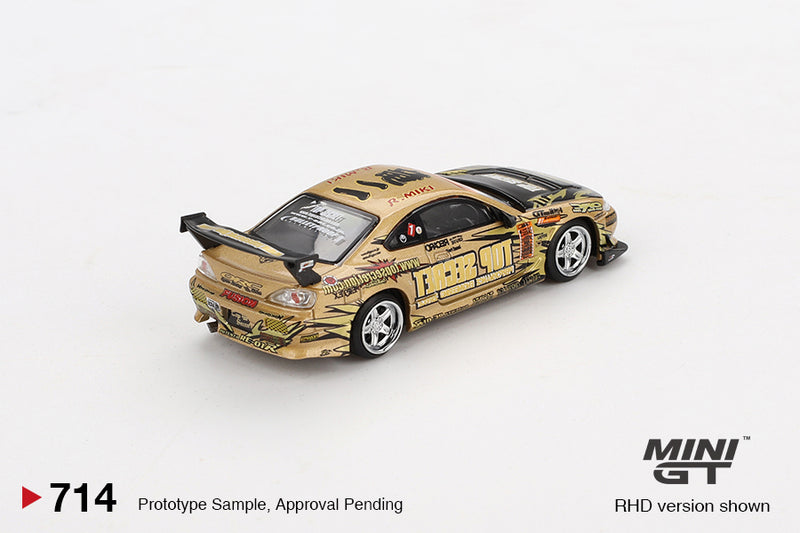 *PREORDER* MINI GT 1:64 Nissan Silvia (S15) Top Secret D1GP in Gold