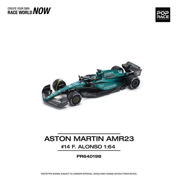 *PREORDER* Pop Race 1:64 Aston Martin AMR23 F1 #14 F. Alonso