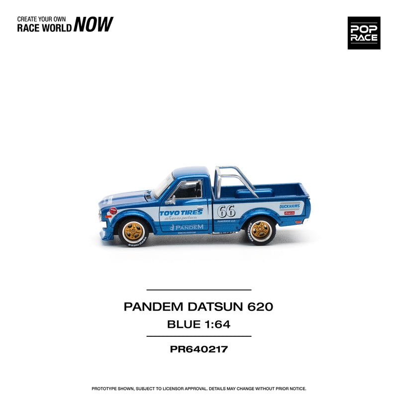 *PREORDER* Pop Race 1:64 Nissan Datsun 620 PANDEM in Blue