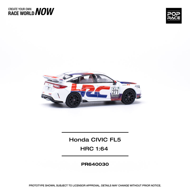 *PREORDER* Pop Race 1:64 Honda Civic Type-R (FL5) TCR - HRC