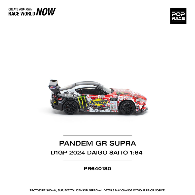 *PREORDER* Pop Race 1:64 Toyota GR Supra D1GP 2024 Daigo Saito