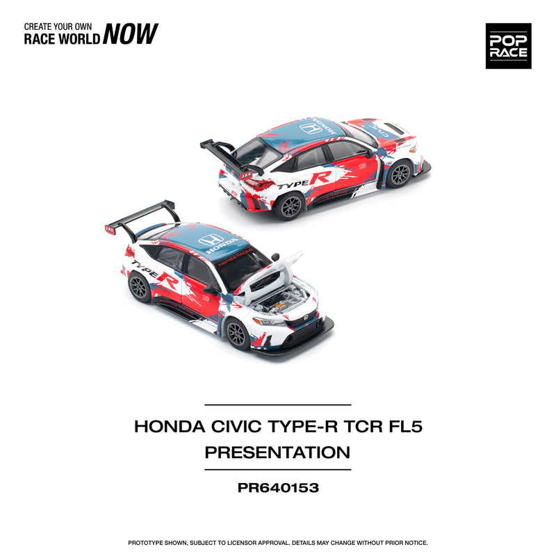 *PREORDER* Pop Race 1:64 Honda Civic Type-R FL5) TCR Presentation Version