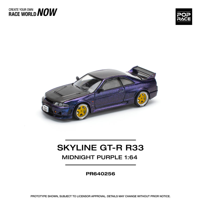 *PREORDER* Pop Race 1:64 Nissan Skyline (BNCR33) NISMO in Midnight Purple
