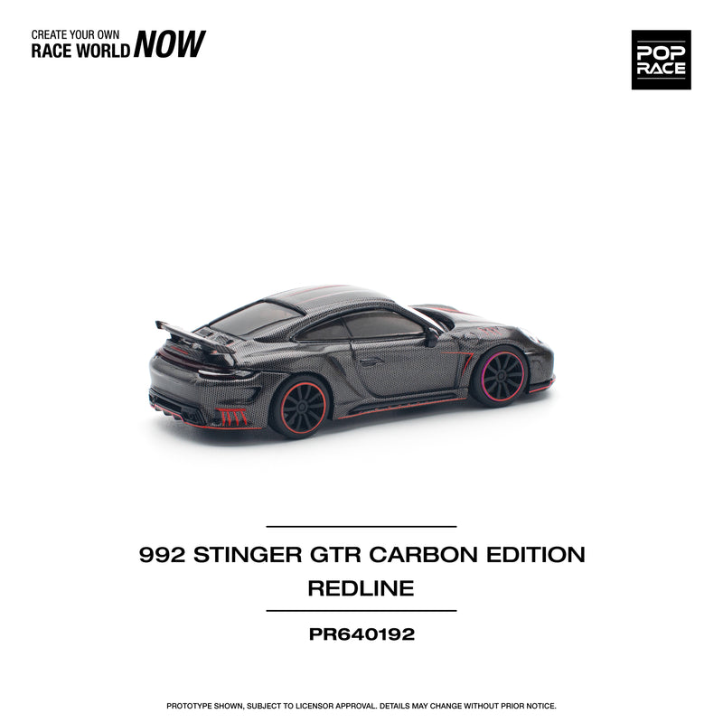 *PREORDER* Pop Race 1:64 Porsche 992 Stinger GTR Carbon Fiber Edition V2