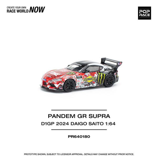 *PREORDER* Pop Race 1:64 Toyota GR Supra D1GP 2024 Daigo Saito