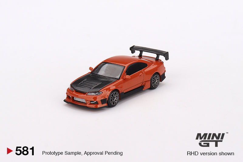 MINIGT 1:64 Nissan Silvia (S15) D-MAX in Metallic Orange