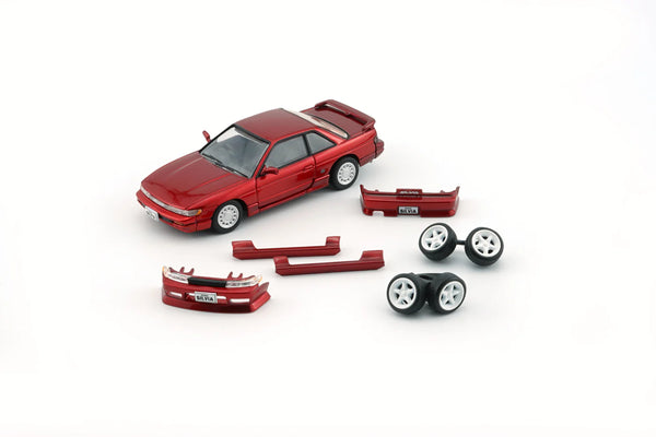 BM Creations 1:64 Nissan 180SX (LHD) in Red Metallic