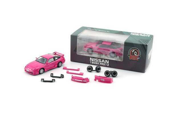 BM Creations 1:64 Nissan 180SX in Metallic Pink