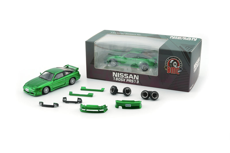 BM Creations 1:64 Nissan 180SX in Metallic Green