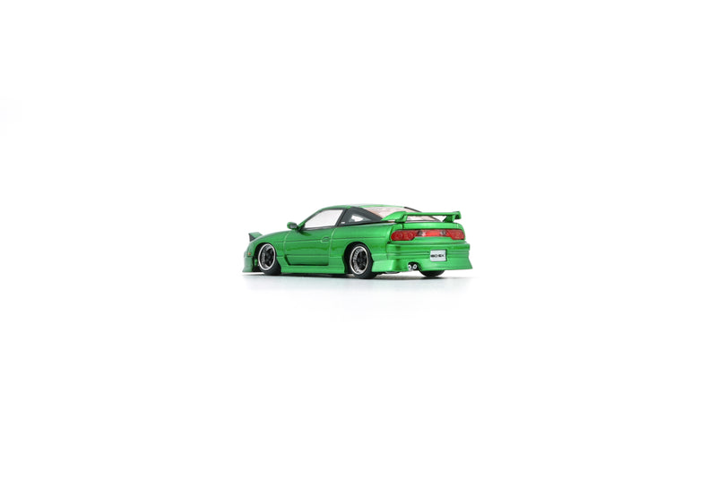 BM Creations 1:64 Nissan 180SX in Metallic Green