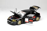 MotorHelix 1:18 Honda Civic Type-R (EK9) No Good Racing Edition in Black