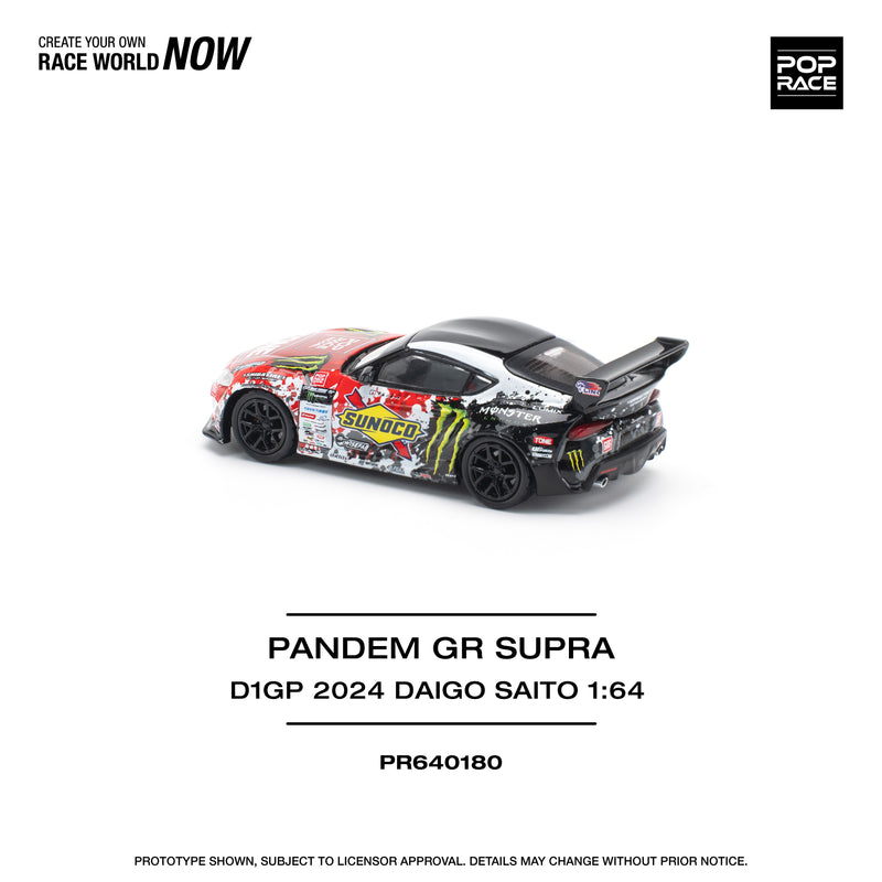 *PREORDER* Pop Race 1:64 Toyota GR Supra D1GP 2024 Daigo Saito