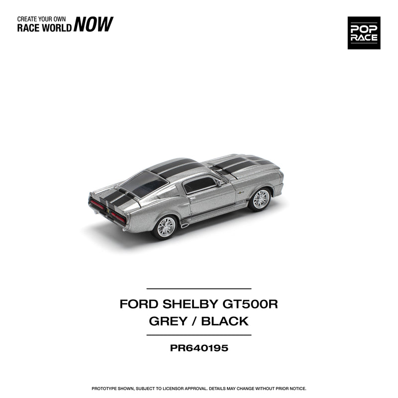 *PREORDER* Pop Race 1:64 1967 Shelby Mustang GT500 in Grey / Black