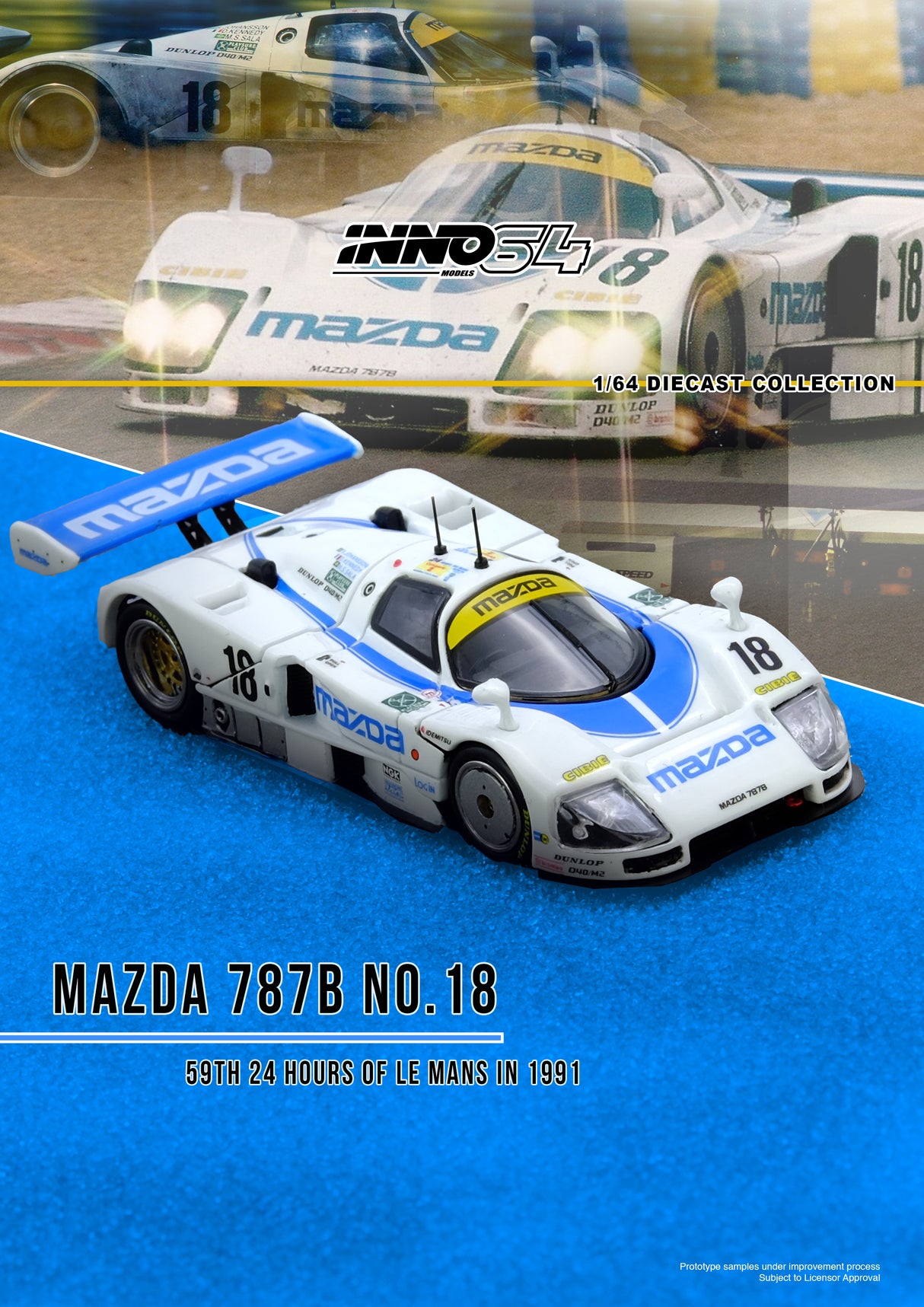 *PREORDER* INNO64 1:64 Mazda 787B #18 59th 24 HR Le Mans 1991