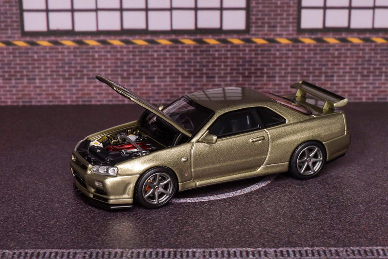 *PREORDER* MotorHelix 1/64 Nissan Skyline GT-R (BNR34) in Jade Green