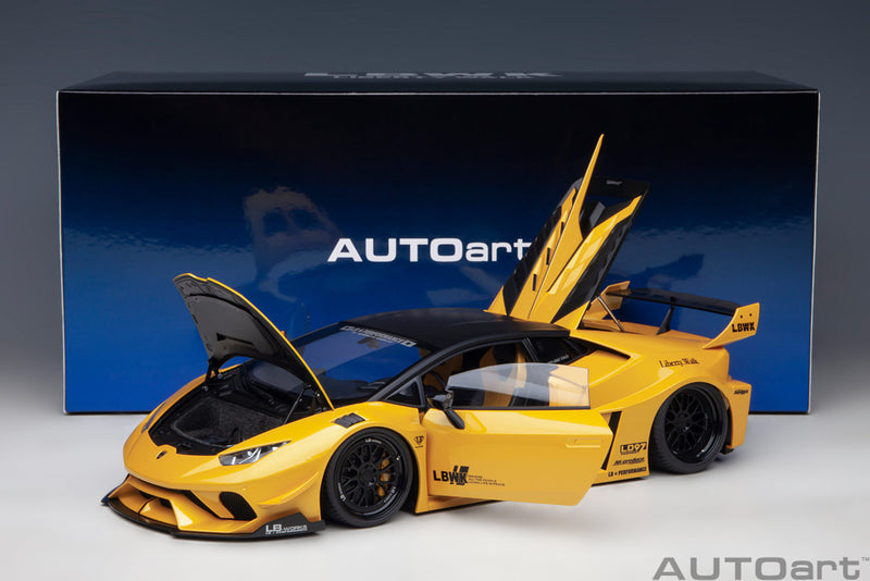 AUTOart 1:18 Lamborghini Huracan GT LBWK Silhouette Works in Metallic Yellow