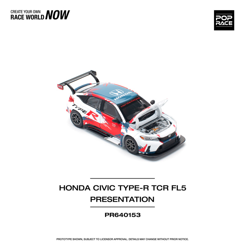 *PREORDER* Pop Race 1:64 Honda Civic Type-R FL5) TCR Presentation Version