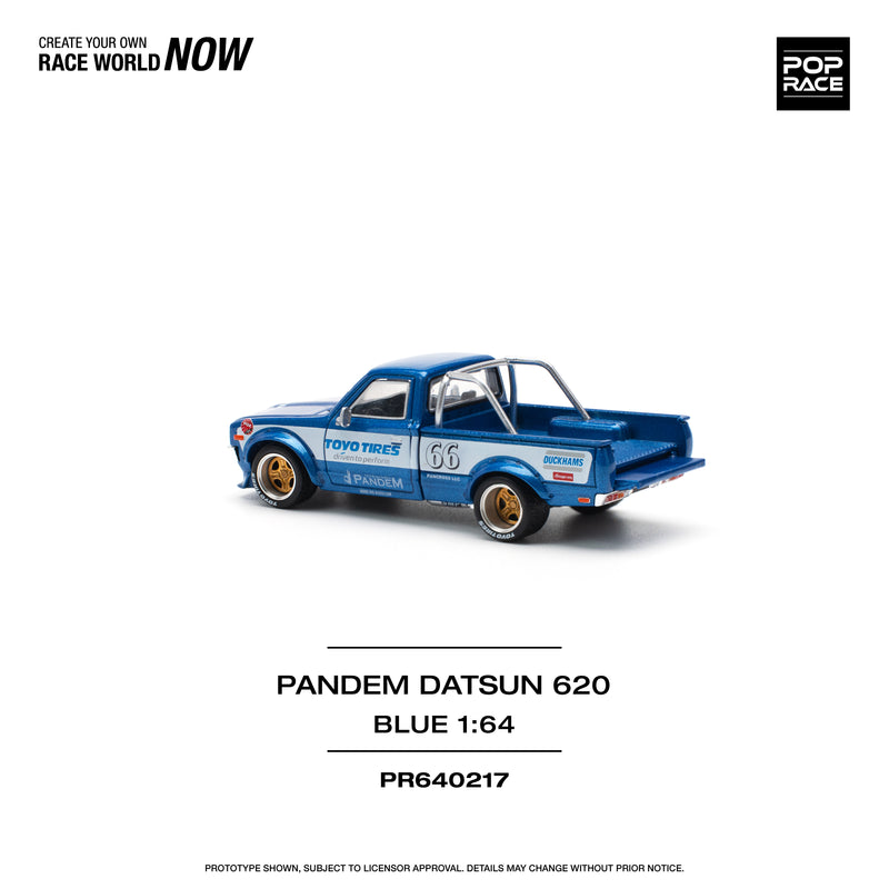 *PREORDER* Pop Race 1:64 Nissan Datsun 620 PANDEM in Blue