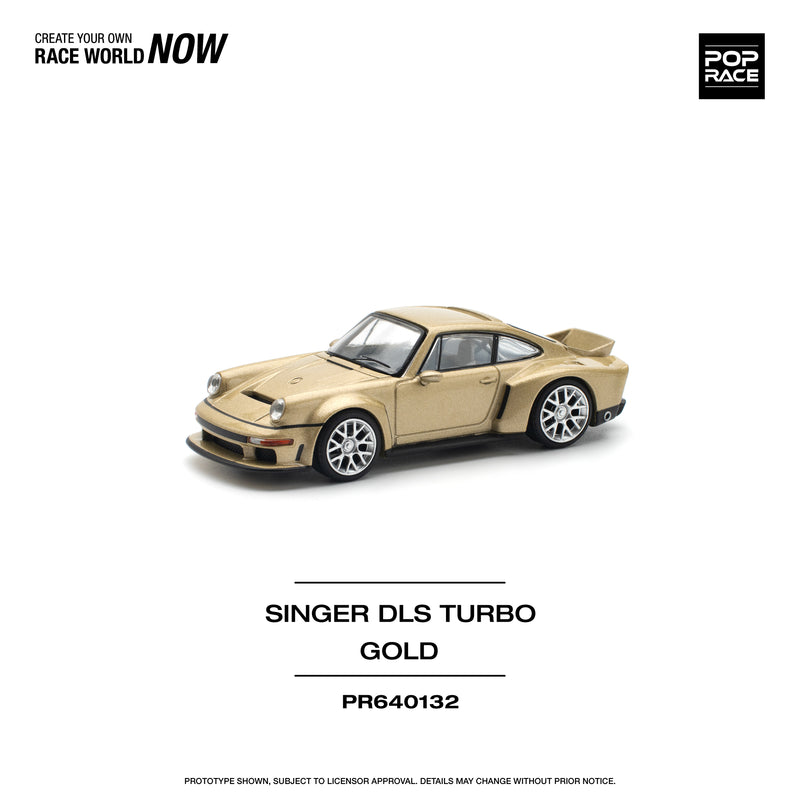 *PREORDER* Pop Race 1:64 Porsche Singer DLS Turbo (Road) in Gold