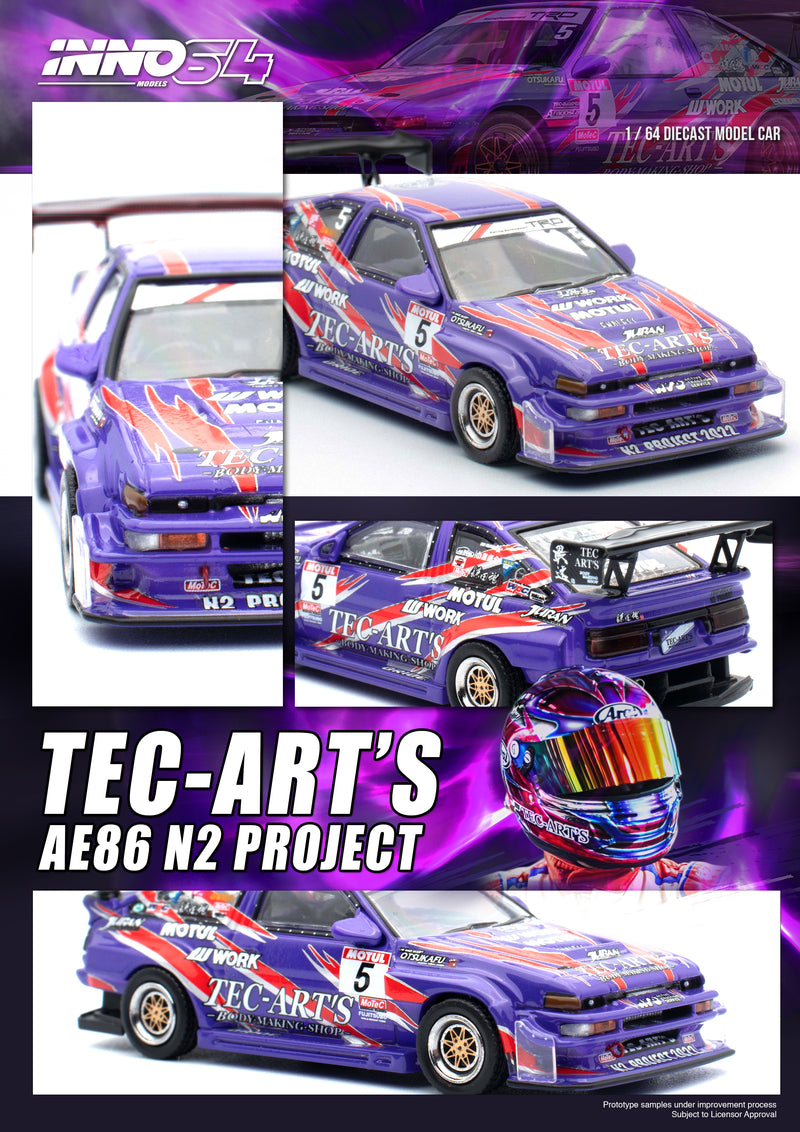 INNO64 1:64 Toyota Sprinter Trueno (AE86) N2 Project by Tec-Art