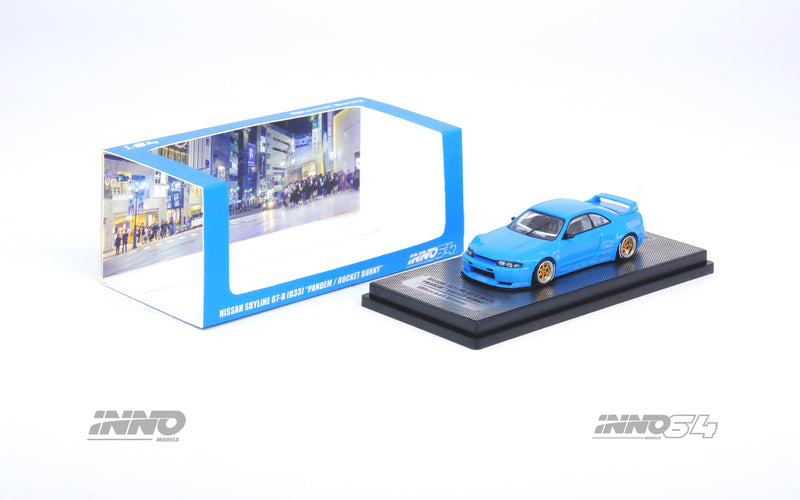 INNO64 1:64 Nissan Skyline GT-R (R33) "Pandem / Rocket Bunny" in Blue