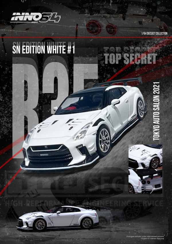 *PREORDER* INNO64 1:64 Nissan GT-R (R35) "TOP SECRET" Tokyo Auto Salon 2021