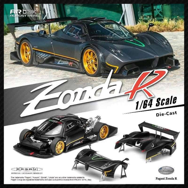 *PREORDER* MotorHelix 1:64 Pagani Zonda R in Carbon Fiber