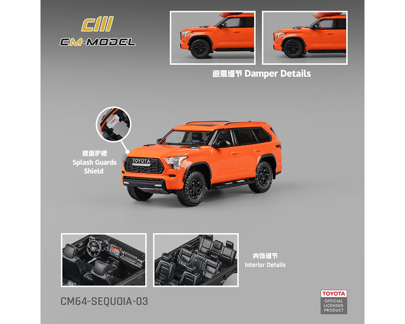 *PREORDER* CM Model 1:64 Toyota Sequoia TRD-PRO in Solar Octane Limited Edition