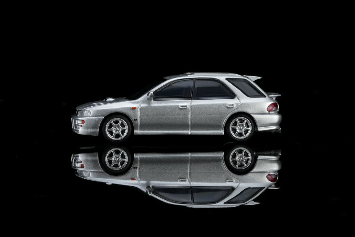 *PREORDER* MotorHelix 1:64 Subaru Impreza Wagon WRX STi Ver. VI in Arctic Silver Metallic