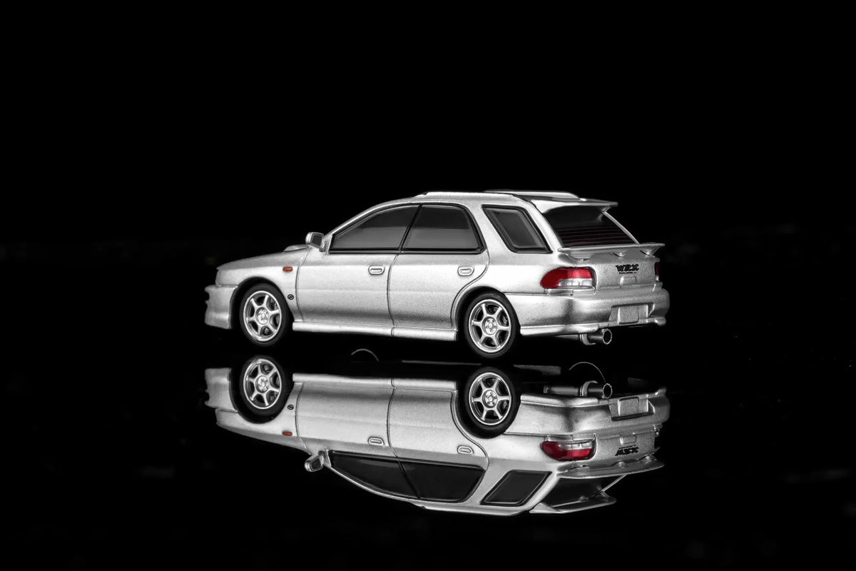 *PREORDER* MotorHelix 1:64 Subaru Impreza Wagon WRX STi Ver. VI in Arctic Silver Metallic
