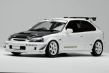 MotorHelix 1/18 Honda Civic Type-R (EK9) J's Racing in White