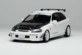 MotorHelix 1/18 Honda Civic Type-R (EK9) J's Racing in White