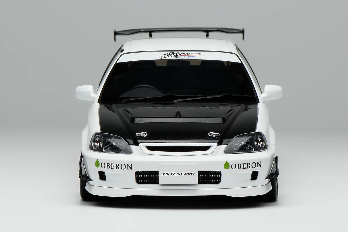 MotorHelix 1/18 Honda Civic Type-R (EK9) J's Racing in White