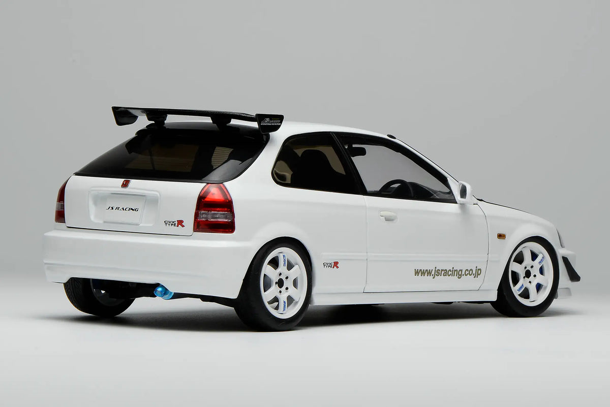 MotorHelix 1/18 Honda Civic Type-R (EK9) J's Racing in White