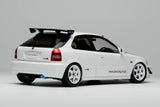 MotorHelix 1/18 Honda Civic Type-R (EK9) J's Racing in White
