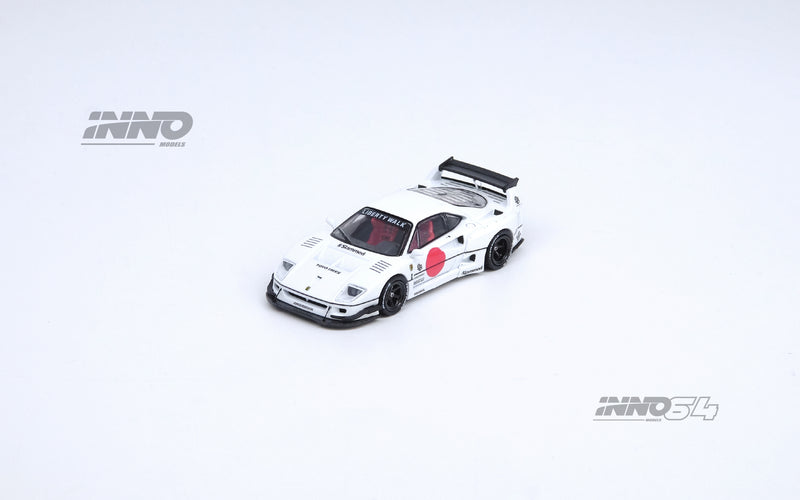 INNO64 1:64 Ferrari F40 Liberty Walk Tokyo Auto Salon 2023 Edition in White