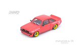 INNO64 1:64 Ford Escort MK2 PANDEM "EMOTION" RETRO HAVOC in Red