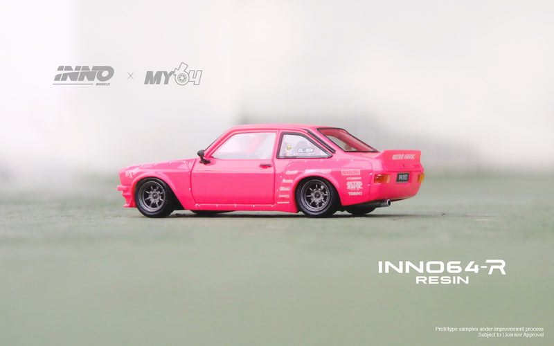 INNO64 1/64 Ford Escort MK2 PANDEM "EMOTION" Retro Havoc