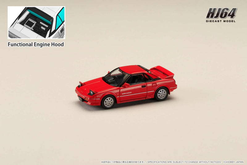 Hobby Japan 1:64 Toyota MR2 1600G-Limited Supercharged 1986 in Super Red II