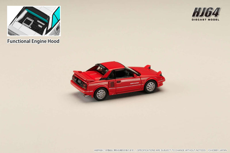 Hobby Japan 1:64 Toyota MR2 1600G-Limited Supercharged 1986 in Super Red II