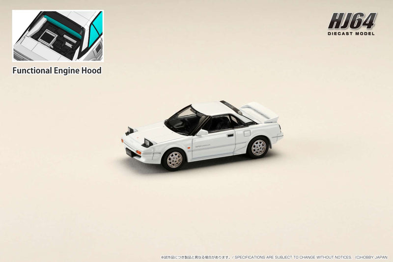 Hobby Japan 1:64 Toyota MR2 1600G-Limited Supercharged 1986 in Super White II