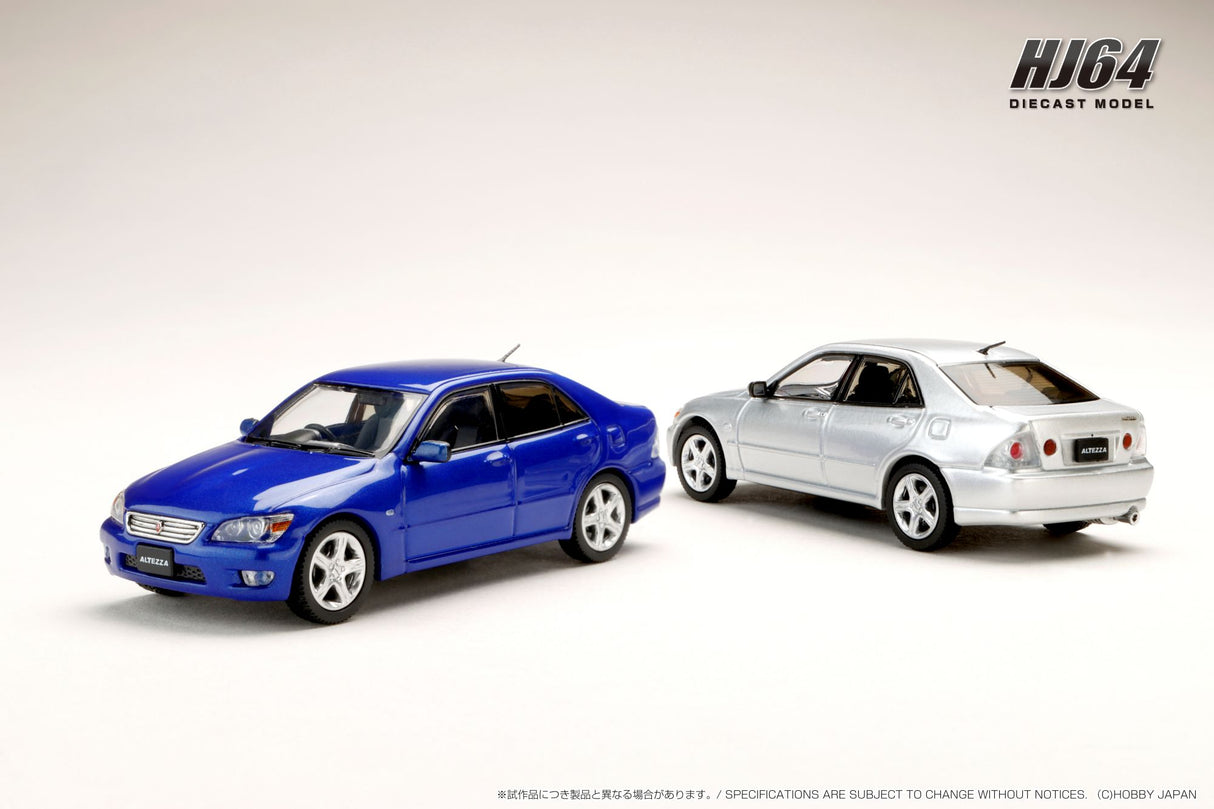 Hobby Japan 1:64 Toyota ALTEZZA RS200 (E10) 1998 in Silver Metallic