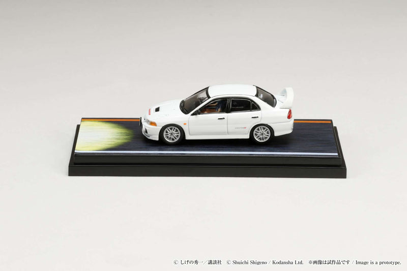 Hobby Japan 1:64 Mitsubishi Lancer RS Evolution Ⅳ / Initial D VS Takumi Fujiwara with Seiji Iwaki Figure