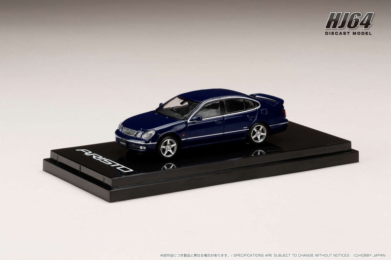 *PREORDER* Hobby Japan 1:64 Toyota Aristo (V300) Vertex Edition Early Version in Dark Blue Mica