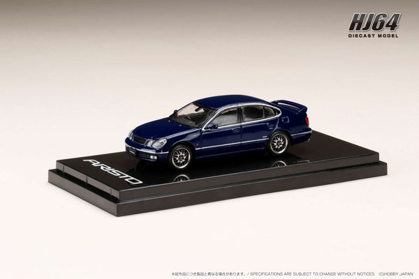 *PREORDER* Hobby Japan 1:64 Toyota Aristo (V300) Vertex Edition Early Custom Version in Dark Blue Mica