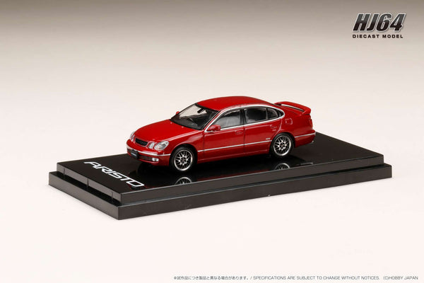 *PREORDER* Hobby Japan 1:64 Toyota Aristo (V300) Vertex Edition Early Custom Version in Red Mica